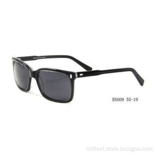 Brown Rectangle Acetate Frame Sunglasses For Men , Fashion